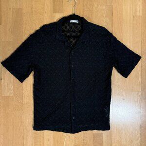 Zara Knit Short-Sleeve Shirt